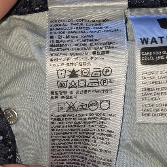 Levi's 525 Perfect Waist Straight Women's Jeans in Dark Blue - Picture 10 of 13